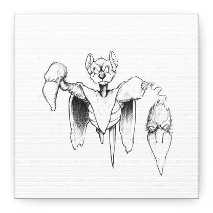 Batty Doggy Boy - Matte Canvas, Stretched, 1.25"