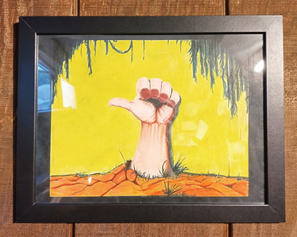 "I'M FINE" ORIGINAL PIECE w/ FRAME