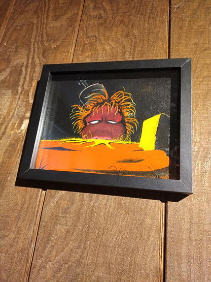 Self Portrait In Warm Colors - Original Painting w/Frame