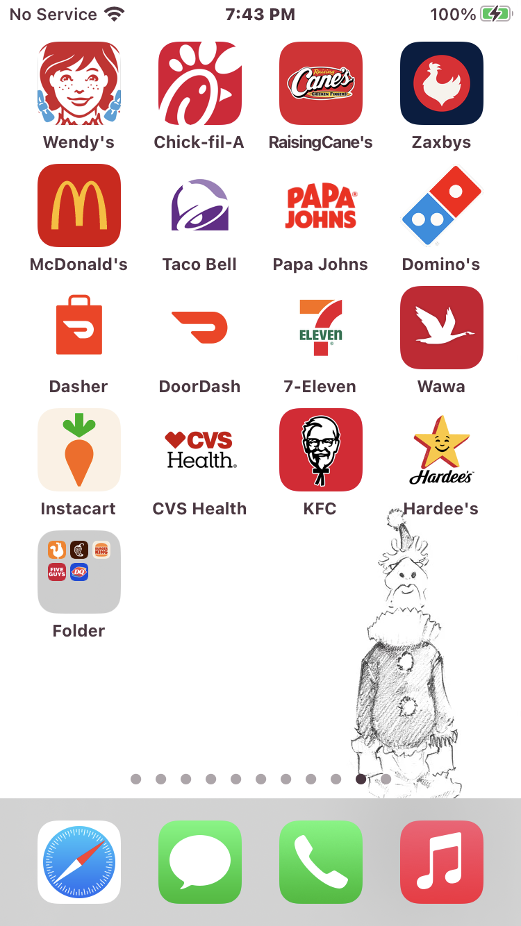 "Sketchy Clown" 5"X7" Print + Other Goodies