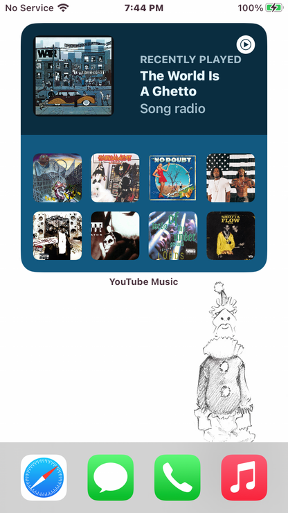 "Sketchy Clown" 5"X7" Print + Other Goodies