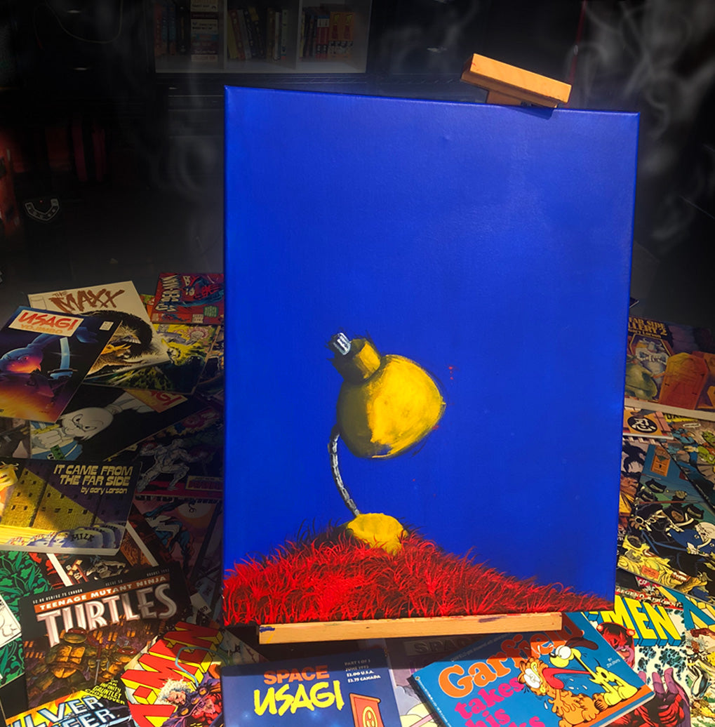 "LONELY LAMP" ORIGINAL PAINTING