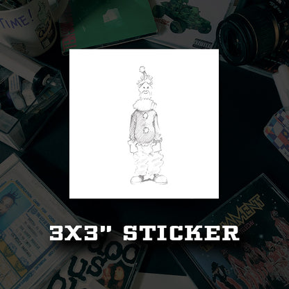 "Sketchy Clown" 5"X7" Print + Other Goodies