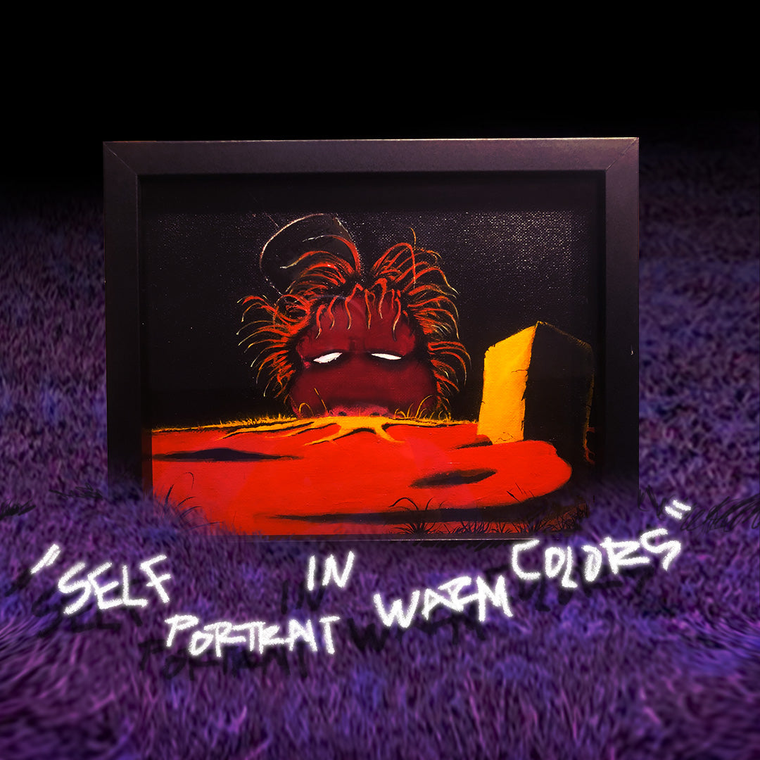 "SELF PORTRAIT IN WARM COLORS" ORIGINAL PIECE